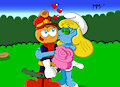 Corky in love with Smurfette (OLD VERSION) by MMsArts