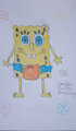 My drawing of Spongebob in Speedo - Handmade