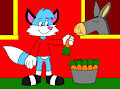 Julian the Fox Feeding the Donkey