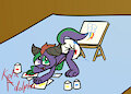 Little Painter by SpitfiretheDragon