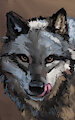 Wolf speedpaint by WerewolfDegenerate