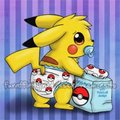 Pikachu show his cute diaper butt