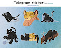 Telegram stickers for Pantheritty by Tayarinne