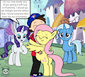 Doing an act of kindness to Fluttershy