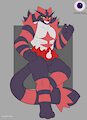 Purple Inverted Incineroar Adopt-CLOSED by ChaosEye