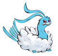 Me drawing Altaria by LunarTurtle