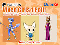 Patreon Poll! Vixen Girls 1! by DudeRedBlue