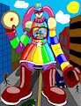 Clowntylamon, inflatable rubber clown robot