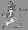 Spooky Draws - Runefox! by GrayscaleRain