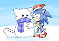 Sonic in da snow