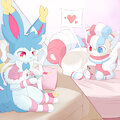 Sylveon and Aquafresh by NeveDoodle