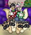 Sam n Sophia Christmas quality time by TheRedSkunk