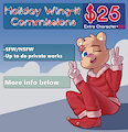 Holidays Wing-it Commissions [OPEN] by Archxuna9