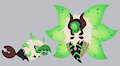 Larvesta Centipeetle and Volcarona Nephrite