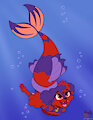 Art fight 2024 - scarlet swimming playfully