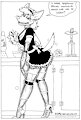 Liz Pinup: French Maid by rolandguiscard