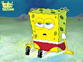 Spongebob sitting on the Floor - E