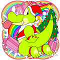 Christmas Gaydar Sticker by Nishi