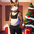 Christmas with Kendo coyote