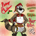 Merry Christmas From Fattykun Raccoon