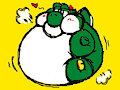 Bloated Yoshi by OverfedPets