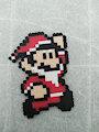 8bit Santa Mario Mini Perler by ryuuiaryuusei