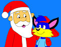 Santa Claus with Alex the Fox