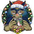 Charity Art: Christmas Icon for Duke by MeaKitty