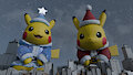 Big holiday/christmas pikachu by boolerex