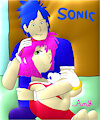 human sonic and amy by frogtable125