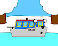 Casey the Canal Boat on the Ice by ToonlandianFox2002