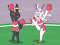 Sid and Stacy cheerleading by PonPonTheBonBon