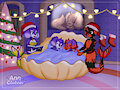 Christmas bed time story - comm (not my art) by CaptScorcher1998