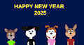 Happy New Year 2025 (Sebashton Dalmatian) by sebashton