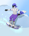 Snowboarding Blue Jay - By Vitriolink by ChinookOrca