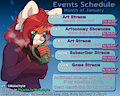 Month of January Schedule by Malachyte