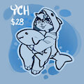 Ych chibi shark by Trisdraws