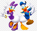 Donald and Daisy butt bumping