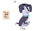 Auggie in D is for Dog of Animal Alphabet #1