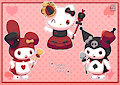 Sanrio Poker girls by HamtarOso