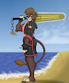 Comm for Byakko - Chainsaw Sora v1