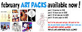 FEBRUARY ART PACKS ON SALE NOW by JOECOON