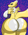 Renamon Big Butt by FlaminKotblaze