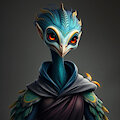 [AI experiments] An alien avian diplomat! by dmfalk