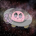 Kirby in space by Lokifan20