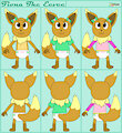 Fiona The Eevee Model Sheet