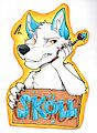 “Not Chronos Badge” By Kaotikjuju by WolfSkoll