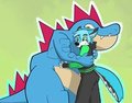 SpikeXFeraligator hugging