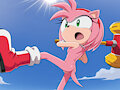 Sonic X AI redraw: Amy smash! by quacking