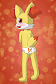 [comm] Fennekin in panties by PonPonTheBonBon